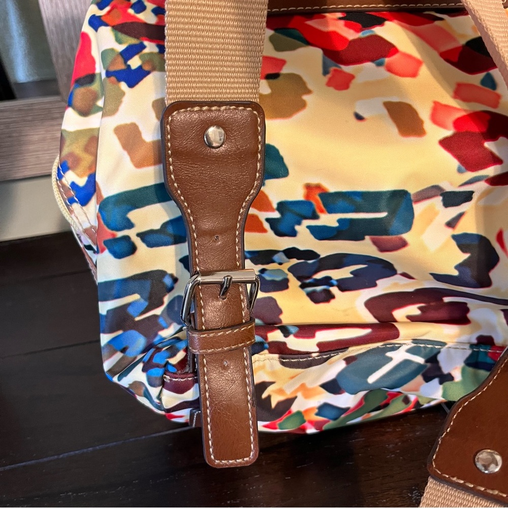 Nine West Colorful Abstract Print Backpack - Picture 3 of 9